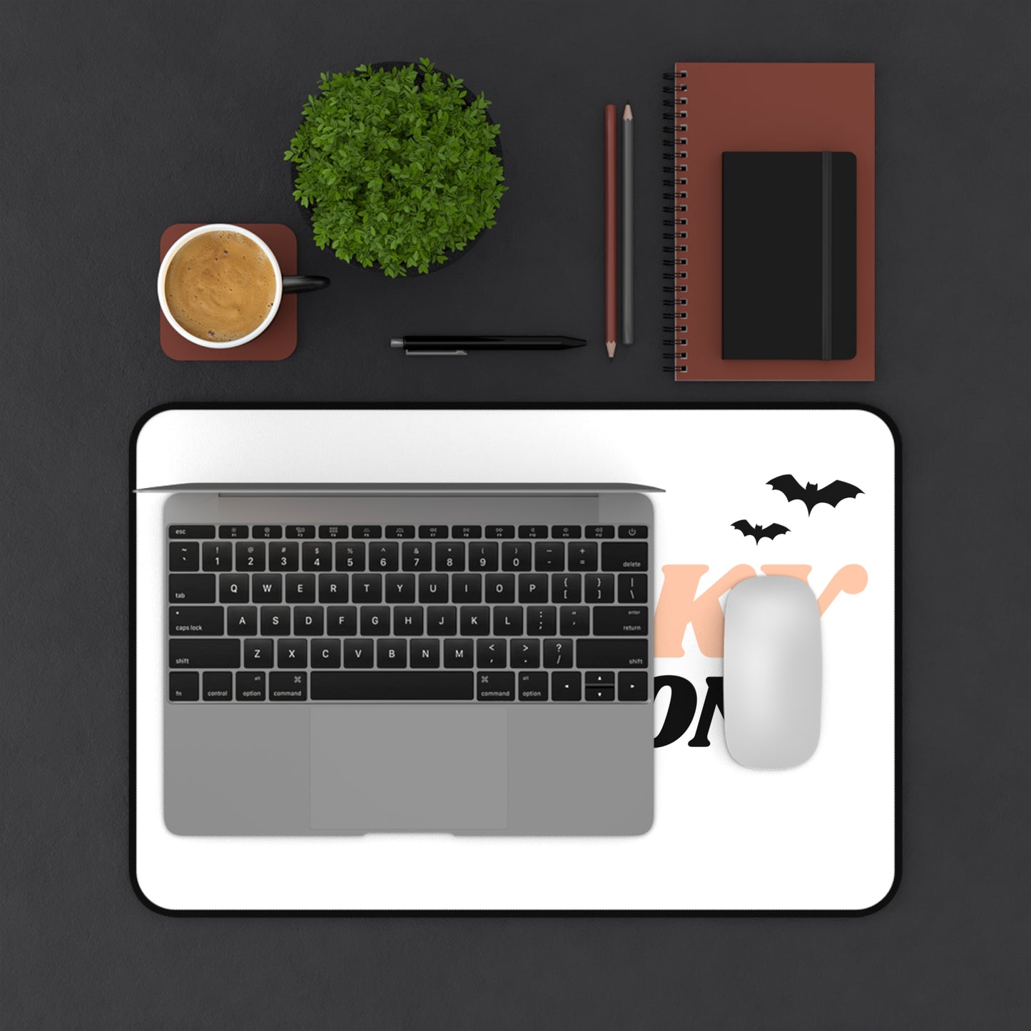 "Spooky Season" Halloween-inspired mouse pad for desk
